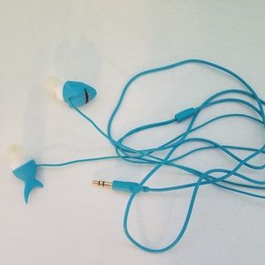 Clean out sale new Blue Novelty Shark Earbuds